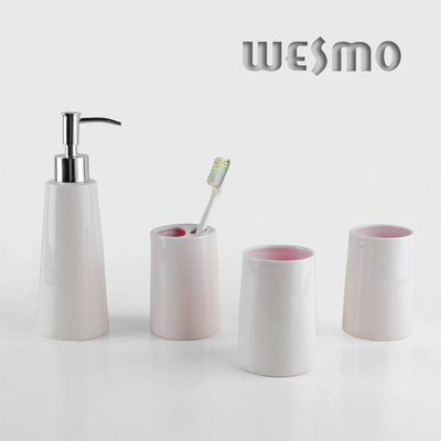 WBC0604A 4 Piece White Porcelain Bathroom Accessories